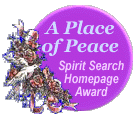 Award from Spiritsearch for home page of Rob Burney.